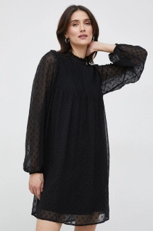 Pepe Jeans rochie Peony culoarea negru, mini, drept