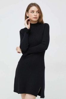 Pepe Jeans rochie Talaya culoarea negru, mini, evazati