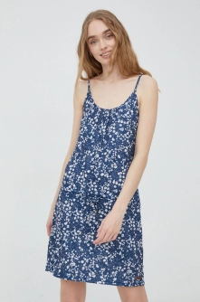 Protest rochie culoarea albastru marin, mini, drept