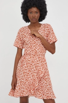 Protest rochie culoarea maro, mini, evazati