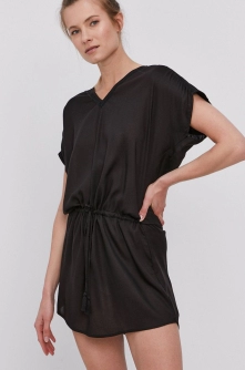Protest Rochie culoarea negru, mini, model drept