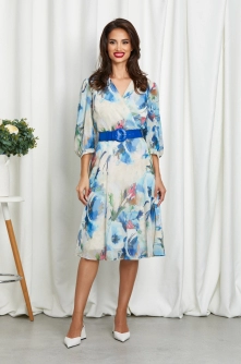Rochie Anette Albastru Multi