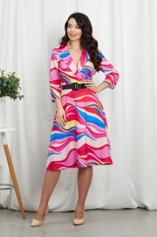 Rochie Berna Roz Multi
