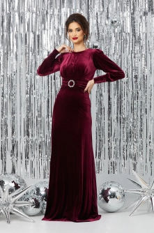 Rochie Bijoux Bordo