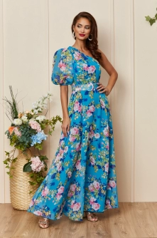 Rochie Colorful Albastru Floral