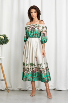Rochie Daphne Verde Floral