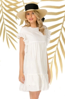 Rochie de vara Pretty Girl cu broderie englezeasca