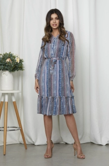 Rochie Eloyse Albastru Multi