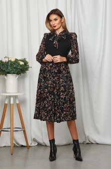 Rochie Fabia Negru Floral