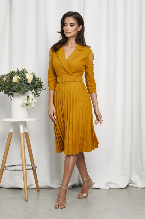 Rochie Gylda Galben Mustar