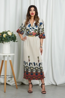 Rochie Louise Albastru Floral