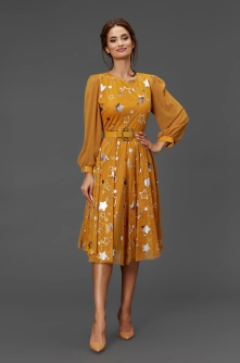 Rochie Maitreyi Galben Mustar