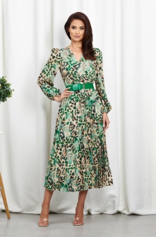 Rochie Malina Verde Animal Print