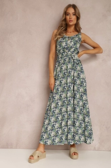 Rochie Neagră cu albastru