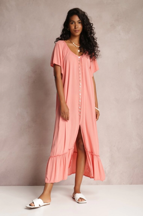 Rochie Roz somon