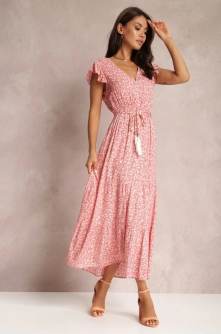 Rochie Roz somon