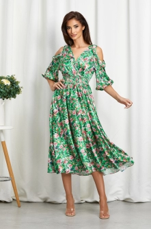 Rochie Seyra Verde Multi