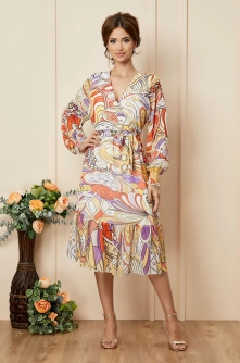 Rochie Soraya Galben Multi