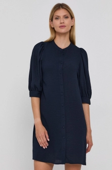 Samsoe Samsoe Rochie culoarea albastru marin, mini, model drept