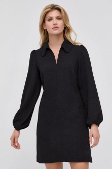 Samsoe Samsoe Rochie culoarea negru, mini, model drept