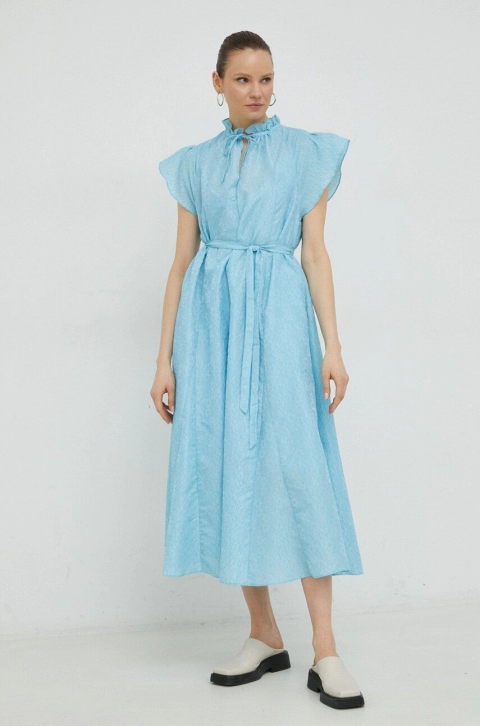 Samsoe Samsoe rochie maxi, evazati