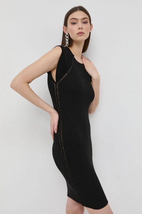 Silvian Heach rochie culoarea negru, mini, mulata
