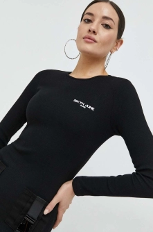 Sixth June rochie culoarea negru, mini, mulata
