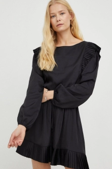 The Kooples rochie culoarea negru, mini, evazati