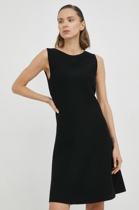 Tiger Of Sweden rochie culoarea negru, mini, evazati