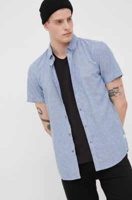 Tom Tailor camasa de in barbati, cu guler button-down, regular
