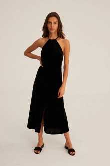 Undress Code Rochie culoarea negru, midi, model drept