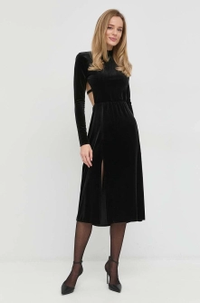 Undress Code rochie culoarea negru, midi, mulata