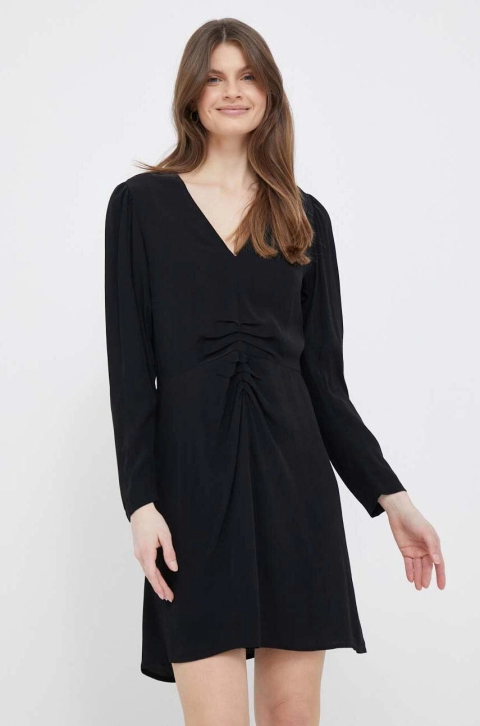 United Colors of Benetton rochie culoarea negru, mini, drept