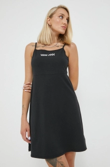 Vans rochie culoarea negru, mini, evazati