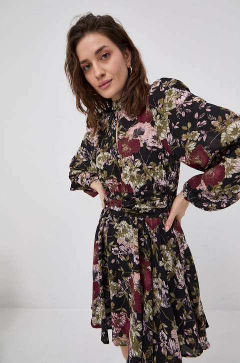Vero Moda Rochie culoarea negru, mini, evazata