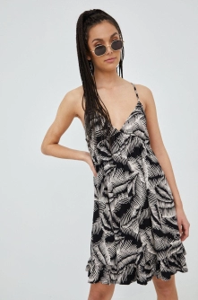 Volcom rochie culoarea negru, mini, oversize