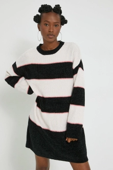 Volcom rochie culoarea negru, mini, oversize