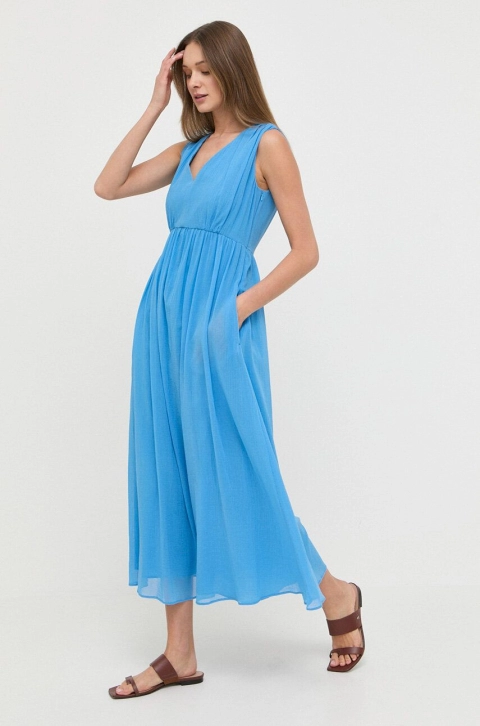 Weekend Max Mara rochie din bumbac midi, evazati