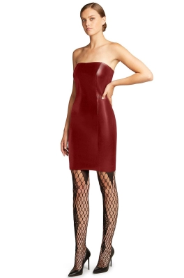 Wolford Rochie Jo culoarea bordo, mini, mulat