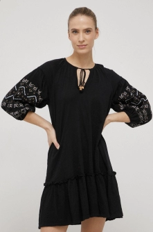 women'secret rochie de plaja culoarea negru
