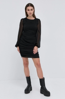 Young Poets Society Rochie culoarea negru, mini, evazata