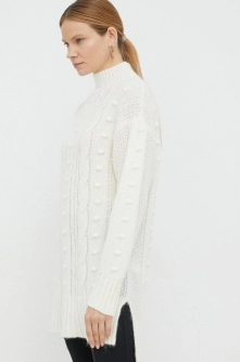 Young Poets Society rochie din lana Maja culoarea bej, mini, oversize