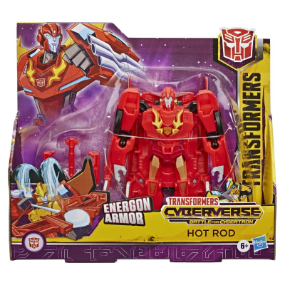Figurina Transformers Cyberverse Action Attacker Ultra, Hot Rod E7107