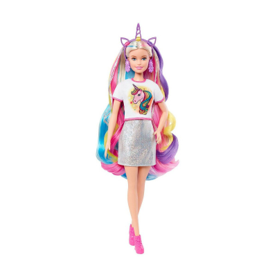 Papusa Barbie, Fantasy Hair, cu accesorii