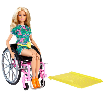 Papusa Barbie Fashionistas in scaun cu rotile, 165