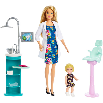 Set de joaca Barbie, Dentist, FXP16