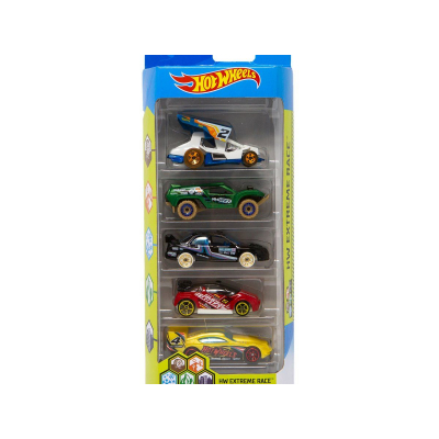 Set masinute Hot Wheels, Extreme Race, FYL11 (5 modele)