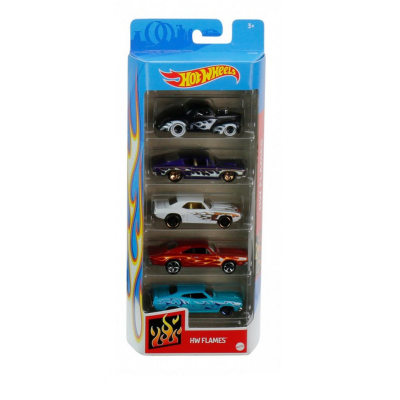 Set masinute Hot Wheels, HW Flames, GTN48, 1:64 (5 modele)