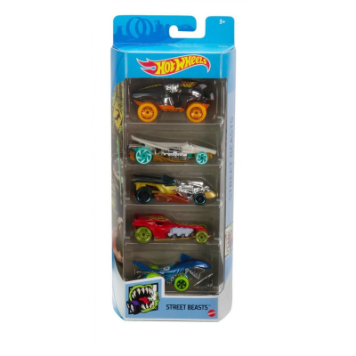 Set masinute Hot Wheels, Street Beasts, GTN49, 1:64 (5 modele)