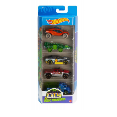 Set masinute Hot Wheels, Toxic Creatures, GTN46, 1:64 (5 modele)